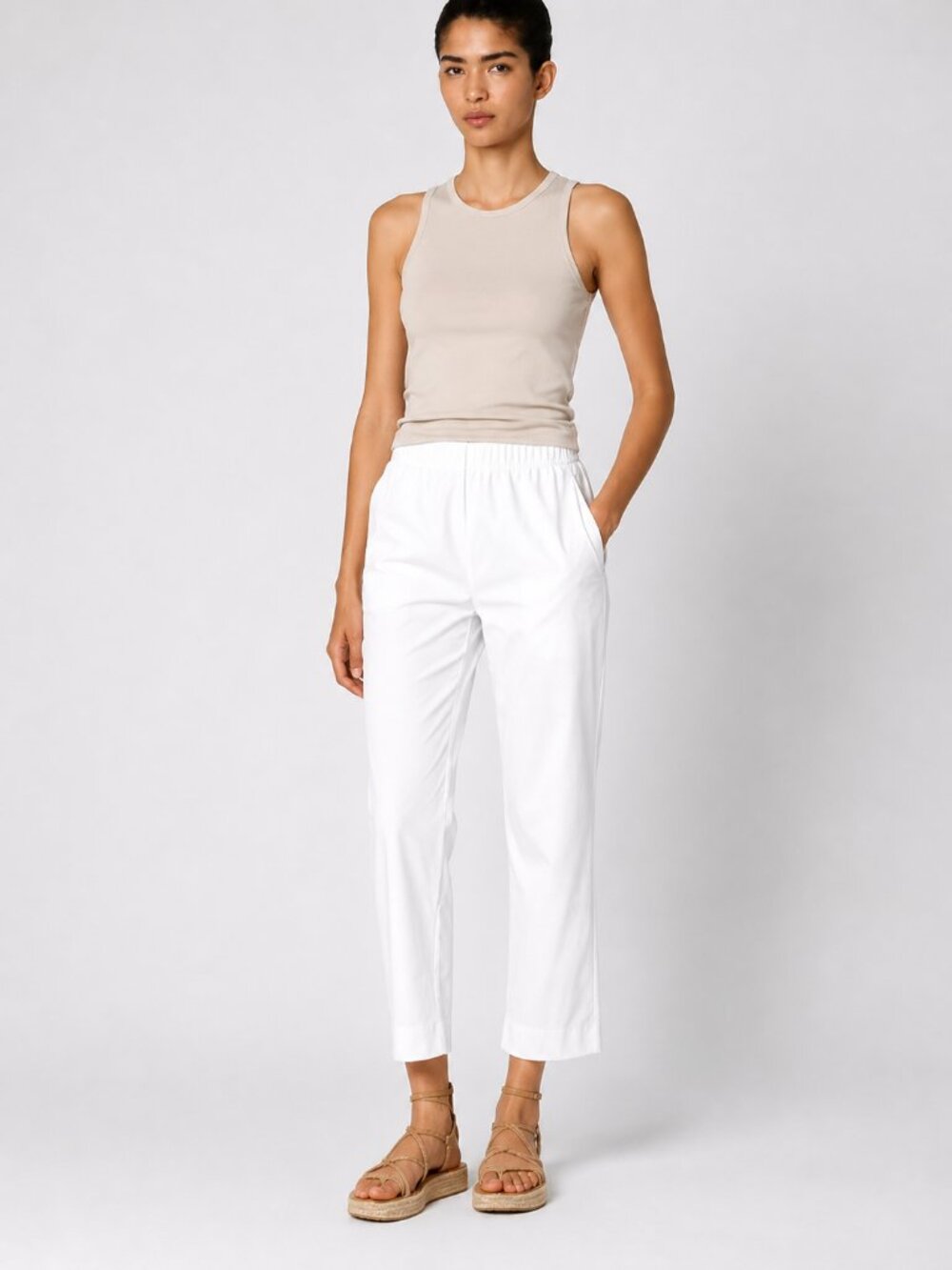 Save the Duck Milan Travel Pants | White | Size 1 (Small)